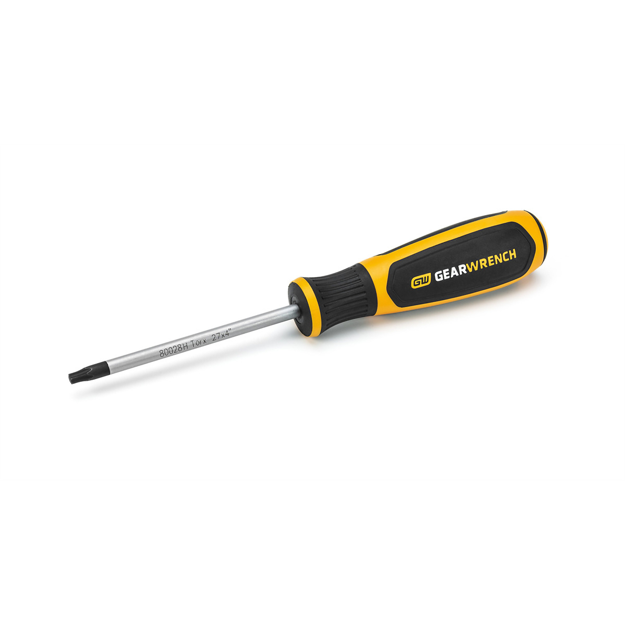 GearWrench T27 x 4in. Torx Dual Material Screwdriver, Model# KDT80028H
